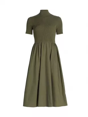 Teresa Knit Dress in Fern