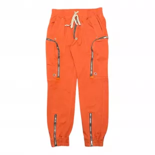 Orange Bauhaus Cargo Pants