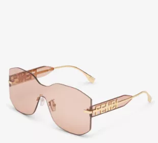 Fendigraphy Oversized Rimless Acetate Sunglasses