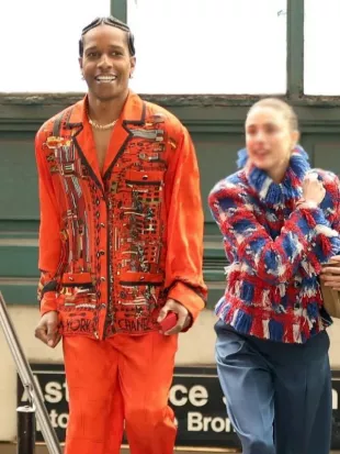 A$AP NYC 2025 Orange Printed Shirt