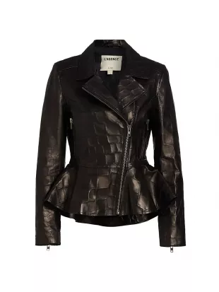 Lyric Peplum Biker Jacket