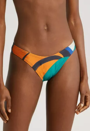 Vista High Cut Bikini Bottoms in Tuscan Waves