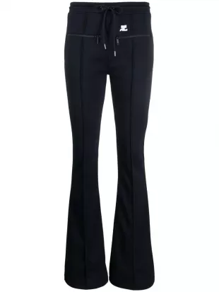 Drawstring Flared Trousers