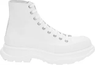 White Tread Slick Sneaker Boots