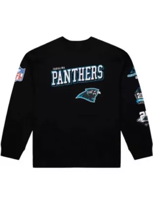 Carolina Panthers Black Training Camp Vintage Logos Sweatshirt
