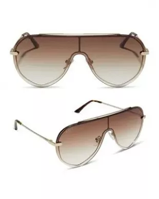 Imani Designer Oversized Shield Sunglasses