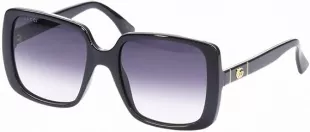 Casual Round Sunglasses, Black-Black-Grey