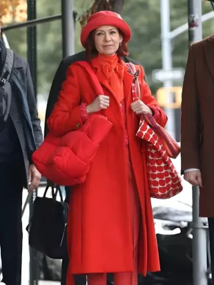 Elsbeth Season 3 Carrie Preston Red Coat
