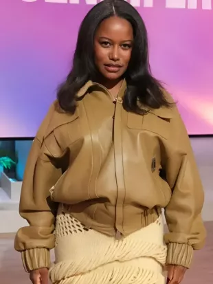 Jennifer Hudson Show Taylour Paige Leather Jacket