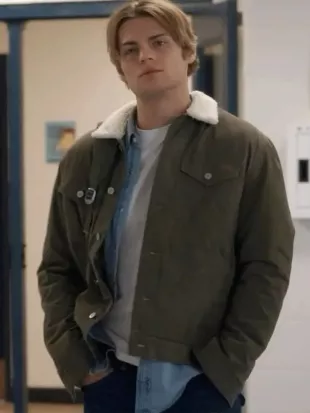 My Life with the Walter Boys Cole Walter Green Cotton Jacket