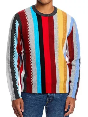 The Kelly Clarkson Show Roy Wood Jr Multicolored Stripe Sweater