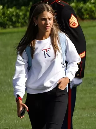 Ryder Cup 2025 Kai Trump White Sweatshirt