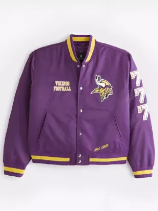 Minnesota Vikings Varsity Bomber Jacket