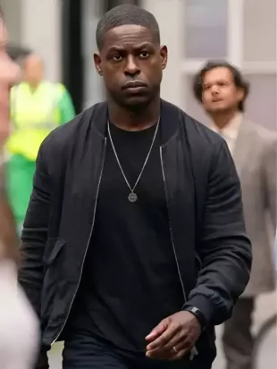 Paradise S01 Xavier Collins Black Bomber Jacket