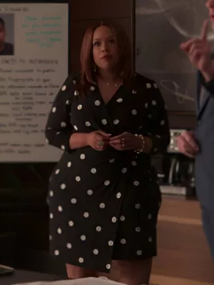 Reasonable Doubt S3 Angela Grovey Polka Dot Dress