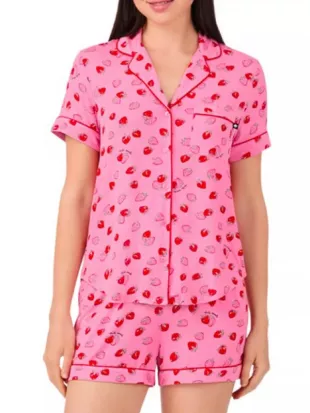 Elsbeth S03 Elsbeth Tascioni Strawberry Print Short Set