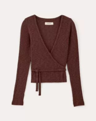 The Cozy Rib Wrap Top