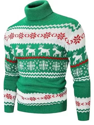 Kevin Jonas A Very Jonas Christmas Green Sweater