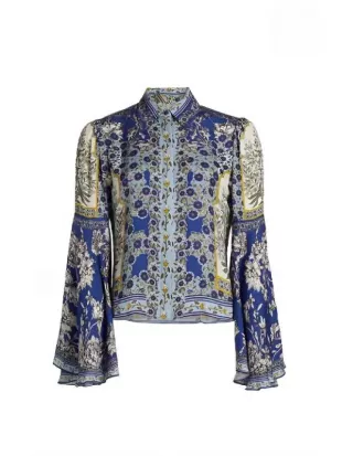The Young And The Restless Nikki Reed Newman Bell-Sleeve Blouse