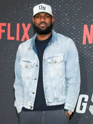 LeBron James Los Angeles Lakers Denim Jacket