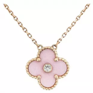 Ltd Ed 2015 Pink Porcelain Vintage Alhambra Holiday Pendant