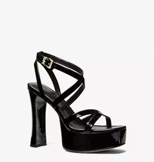 Paola Faux Patent Leather Sandal