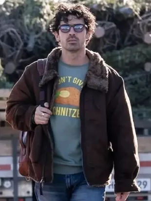 A Very Jonas Christmas Joe Jonas Shearling Jacket