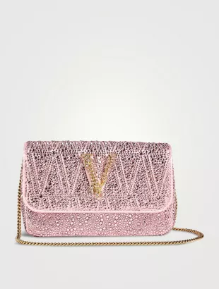 Mini Virtus Satin Crossbody Bag