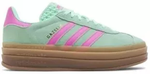 Gazelle Bold J Big Kid Sneaker (Clear Mint Flash Pink, 4)