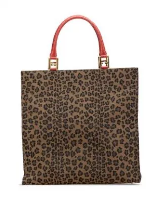 Century Leopard Print Canvas Tote Bag