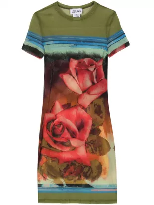 The Short Red Roses Dress
