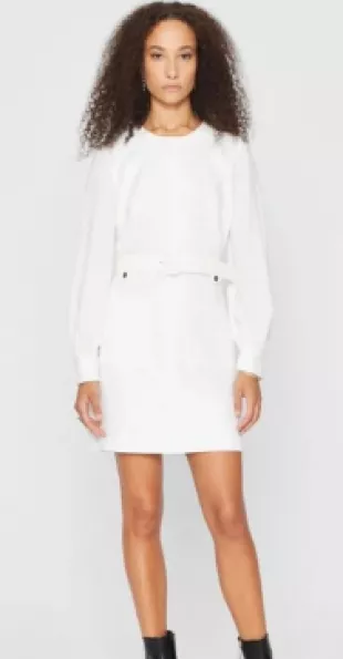 Long Sleeve Belted Pocket Dress