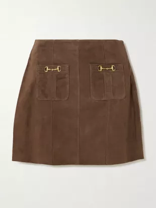 Wiley Suede Miniskirt