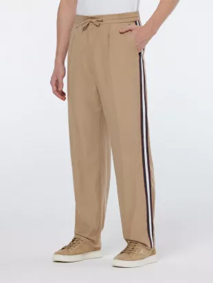 Tape Trimmed Tailored Straight Fit Joggers