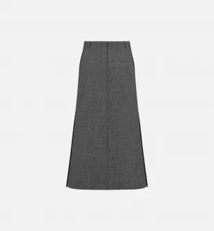 Mid Length Flared Skirt