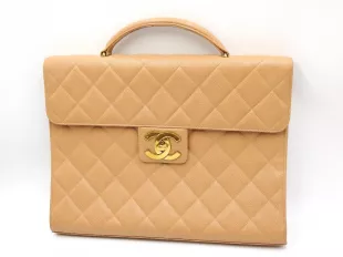 Matelasse Briefcase Business Bag