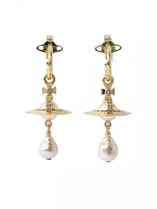 Aleksa Orb Pearl Earrings