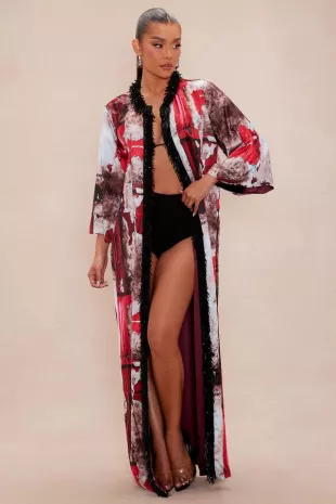 Savannah Satin Kimono