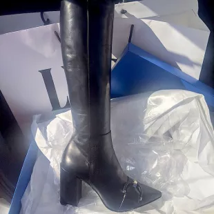 Buckle Leather Boots