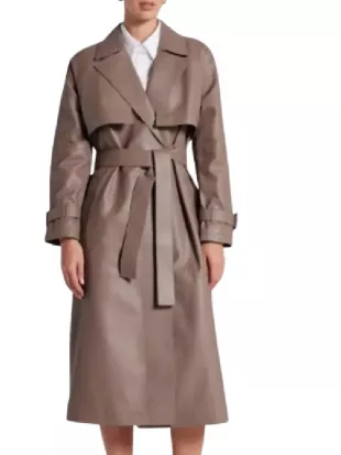 All Her Fault 2025 Jenny Kaminski Leather Trench Coat