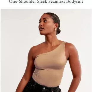 Soft A&F Collection One-Shoulder Bodysuit