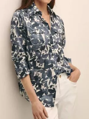 Stumble S1 Courteney Potter Leaves Printed Shirt