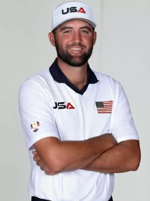 Scottie Scheffler Team USA Ryder Cup 2025 White Shirt