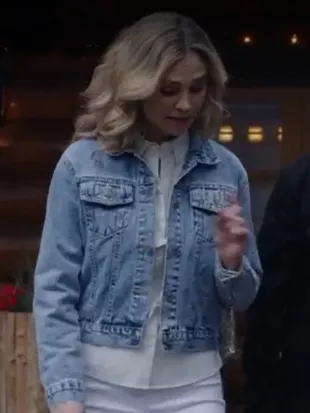 A Royal Montana Christmas Victoria Denim Fringe Jacket