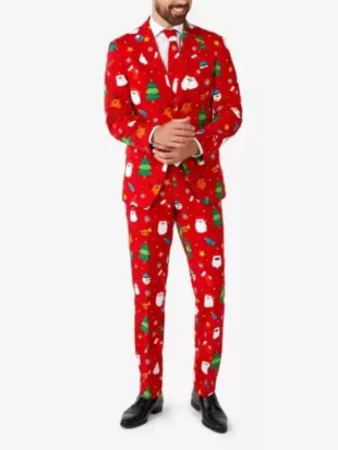 Red Festive Fun Christmas Suit