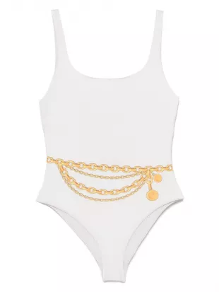 Treasure-Print Swimsuit