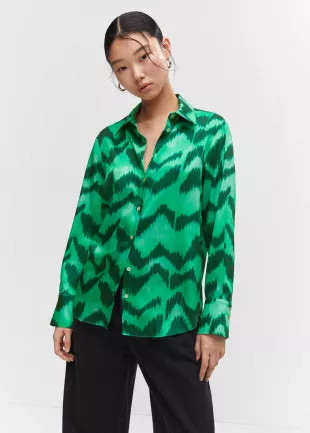 Satin Print Shirt