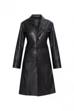 Black Leather Coat