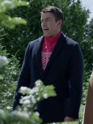 Merry Christmas Ted Cooper Robert Buckley Wool Coat