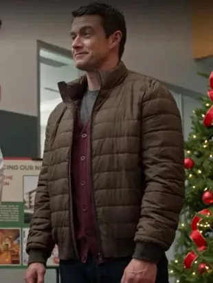 Robert Buckley Merry Christmas Ted Cooper Puffer Jacket